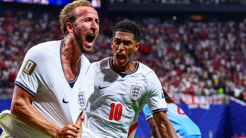 TOP1体育 - 英格兰2-1刚果（金）精彩回顾：世界杯2026淘汰赛首秀完胜！ - TOP1体育 配图